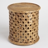 Picture of Solid Wood Round Carved End Table
