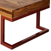 Picture of Solid wood And Iron Coffee Table With Double Sided Drawer