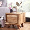 Picture of Solid Wood Bed Side In Natural Finish