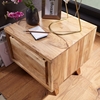 Picture of Solid Wood Bed Side In Natural Finish