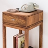 Picture of Wanetta Solid Wood Side Table In Honey Oak Finish