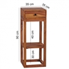 Picture of Wanetta Solid Wood Side Table In Honey Oak Finish