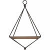Picture of Black and Brown Triangular Wall Shelf