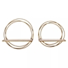 Picture of Set of 2 Floating Rings Wall Shelves In Gold Finish