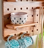 Picture of Solid Wood  Rectangular Wall Shelf With Key Holder