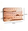 Picture of Solid Wood  Rectangular Wall Shelf With Key Holder