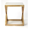 Picture of Butler Specialty Braylon Marble and Wood End Table in Brown