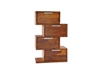 Picture of THAIS asymmetrical shelf - 4 drawers - Sheesham wood