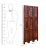 Picture of Florito Sheesham Wood Room Divider in Natural Finish