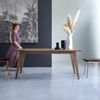 Picture of Solid walnut dining table 6/8 people.