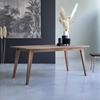 Picture of Solid walnut dining table 6/8 people.