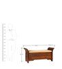 Picture of Solid Wood Bench in Honey Colour