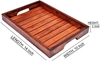 Picture of Handmade Sheesham Wood Serving Tray Set of 3 - Breakfast Tray Tray Wooden Tray