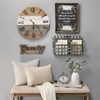Picture of HomeRoots 17" Family Where Life Begins Modern Wood Wall Decor in Natural