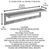 Picture of HomeRoots 33.25" Large Modern Wood Coat or Towel Rack with Shelf in Chestnut