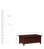 Picture of Kevika Handcrafted Trunk in Honey Oak Finish