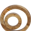 Picture of Leeds & Co 13"H x 4"W Brown Mango Wood Modern Sculpture Abstract