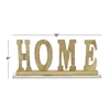 Picture of Leeds & Co 7.85"H x 2.35"W Brown Mango Wood Natural Decorative Sign
