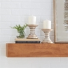 Picture of Leeds & Co Brown Mango Wood Candle Holder (Set of 2)
