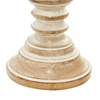 Picture of Leeds & Co Brown Mango Wood Candle Holder (Set of 2)