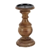 Picture of Leeds & Co Brown Mango Wood Candle Holder (Set of 3)