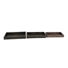 Picture of Leeds & Co Brown Mango Wood Traditional Tray (Set of 3)