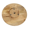 Picture of Leeds & Co Brown Wood Country Cottage Lazy Susan Cake Stand