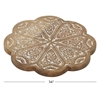Picture of Leeds & Co Brown Wood Farmhouse Lazy Susan Cake Stand