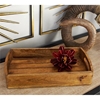 Picture of Leeds & Co Light Brown Mango Wood Rustic Tray (Set of 3)