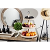 Picture of Leeds & Co Light Brown Wood Natural 3-Tier Tray Stand