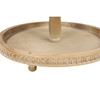 Picture of Leeds & Co Light Brown Wood Natural 3-Tier Tray Stand