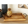 Picture of Leeds & Co Rustic Brown Mango Wood Rustic Tray (Set of 3)