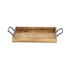 Picture of Leeds & Co Rustic Brown Mango Wood Rustic Tray (Set of 3)