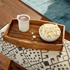 Picture of Leeds & Co Rustic Brown Mango Wood Rustic Tray (Set of 3)