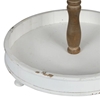 Picture of Stratton Home Decor 2 Tier Round Wood Tray in White and Natural