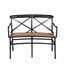 Picture of Solid Wood Iron Handcrafted Backrest Industrial Bench