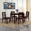 Picture of Claire Rosewood 4 Seater Dining Table With Set Of 4 Chairs In Walnut Finish
