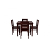 Picture of Claire Rosewood 4 Seater Dining Table With Set Of 4 Chairs In Walnut Finish