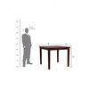Picture of Claire Rosewood 4 Seater Dining Table With Set Of 4 Chairs In Walnut Finish