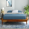 Picture of Hatice Solid Wood King Size Bed In Honey Oak Finish